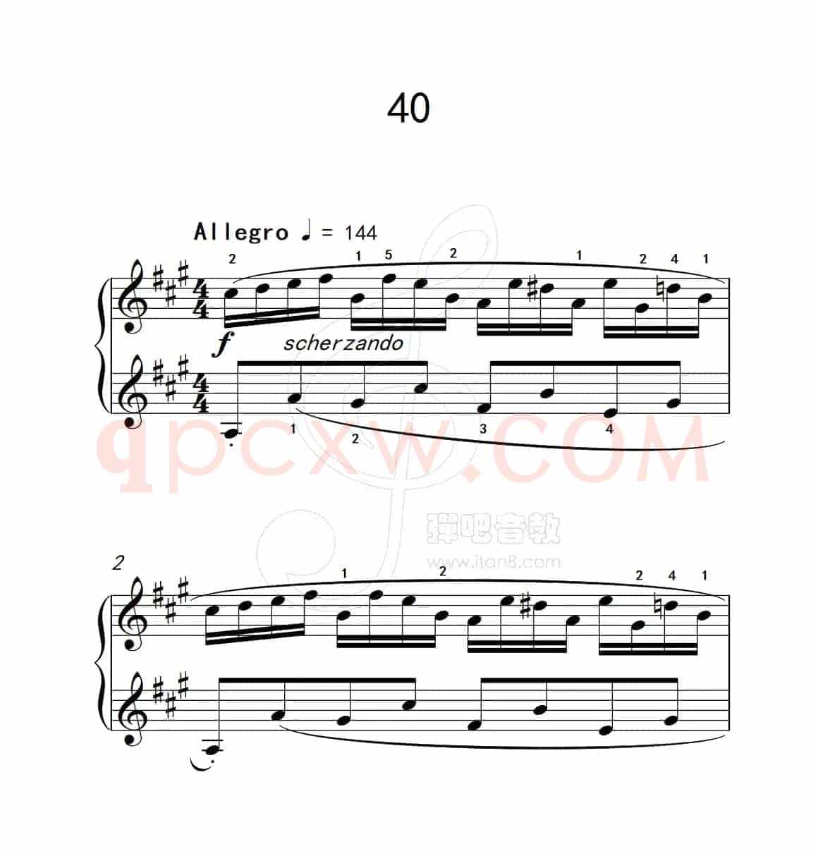 练习曲 40（克拉莫钢琴练习曲60首）