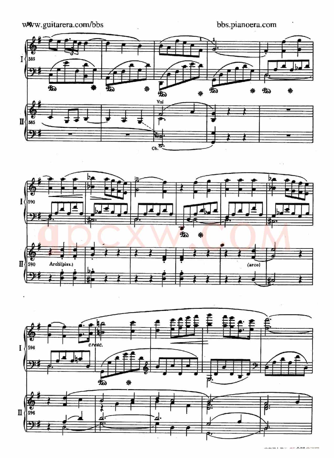 e小调第一钢琴协奏曲 Op.11(双钢琴版·第一乐章)