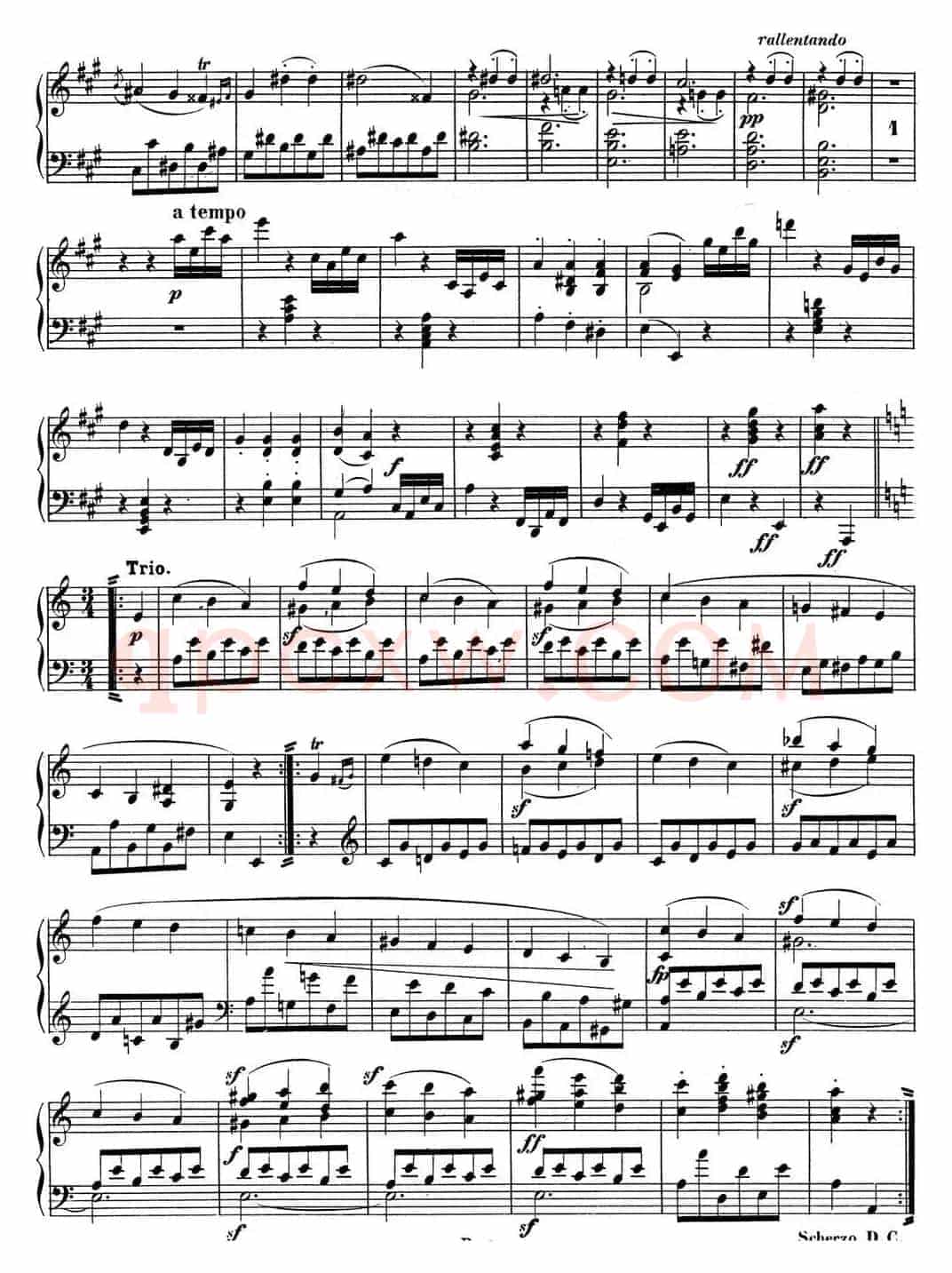 贝多芬钢琴奏鸣曲02 A大调 Op.2 No.2 A major