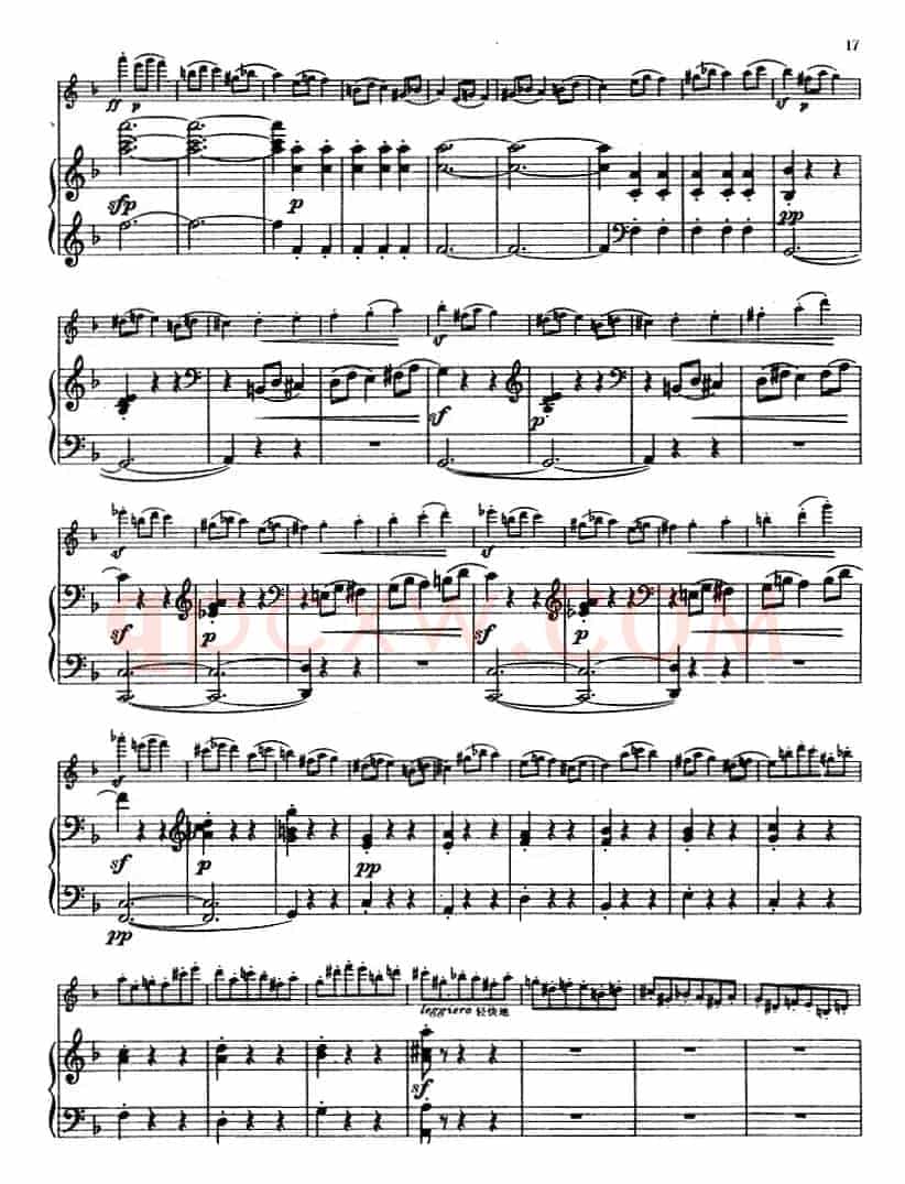 第四协奏曲（D小调）（小提琴+钢琴）