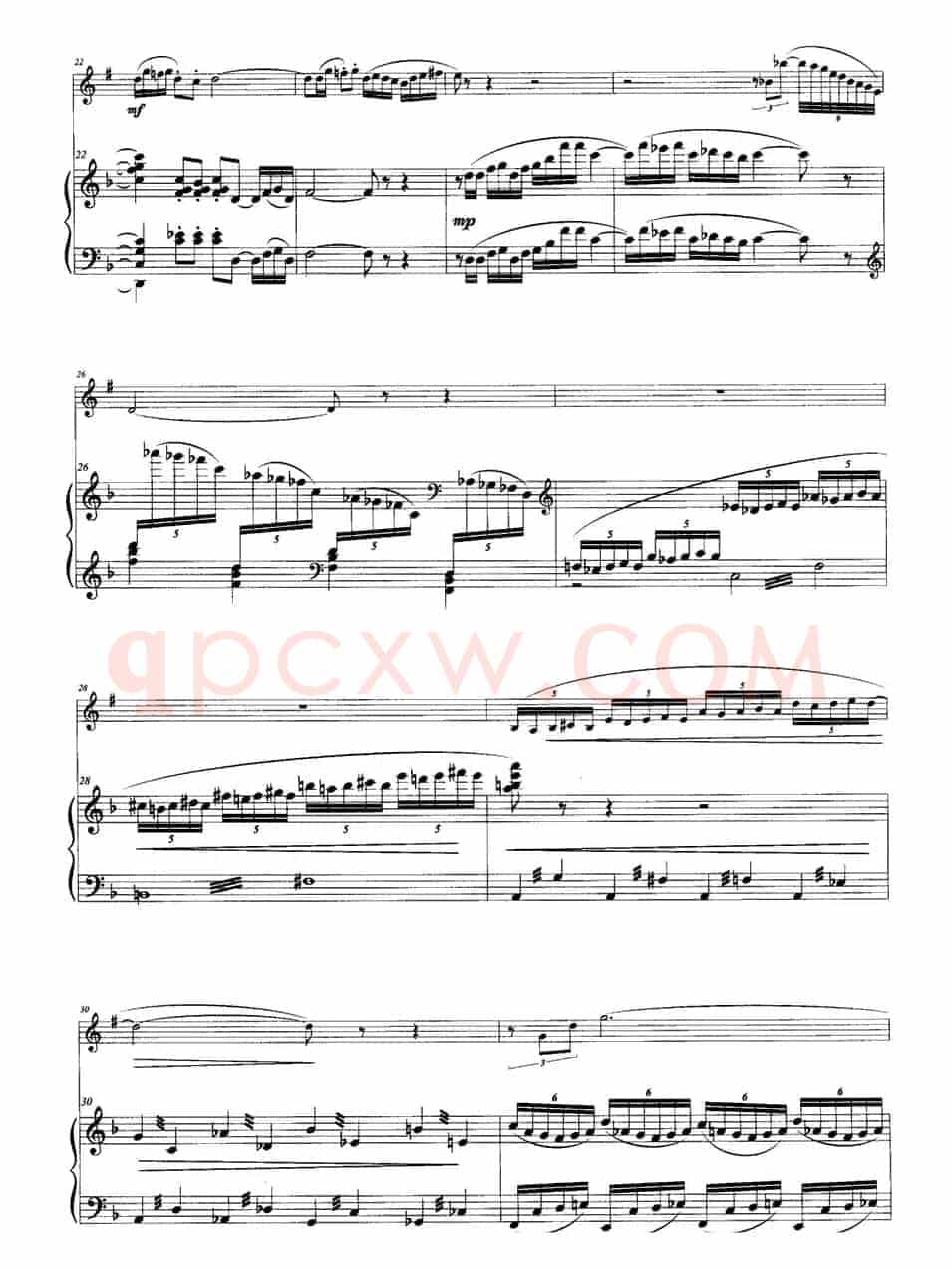 D小调奏鸣曲（小号+钢琴）