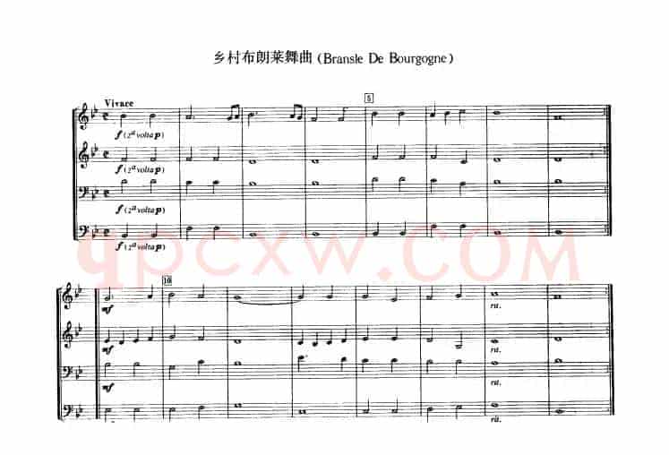 铜管乐重奏曲：乡村布朗莱舞曲