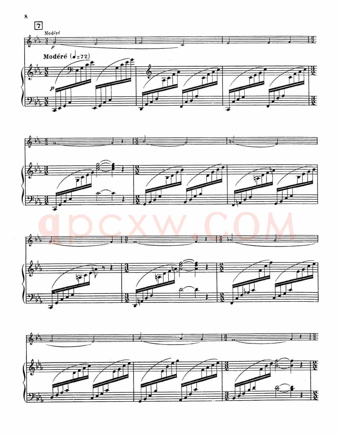 Choral vari Op.55（萨克斯+钢琴伴奏）