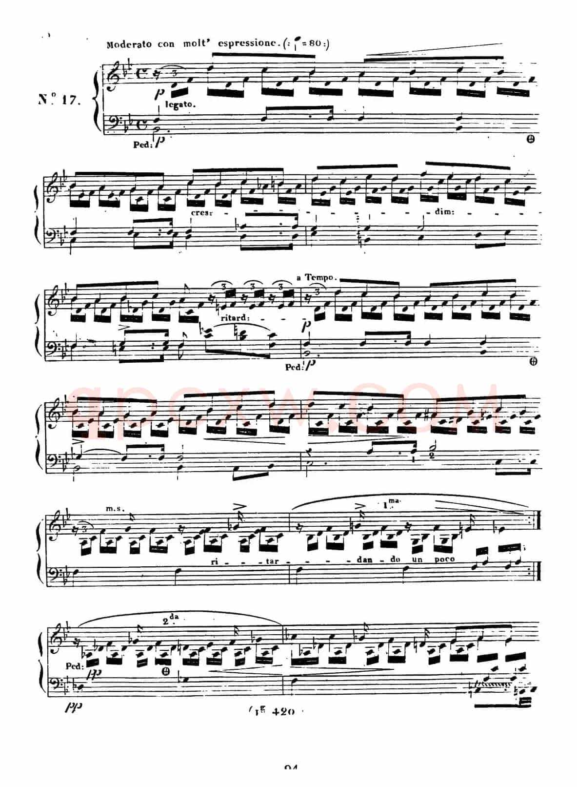 24 Exercices et Preludes Op.21（24首前奏练习曲·17）
