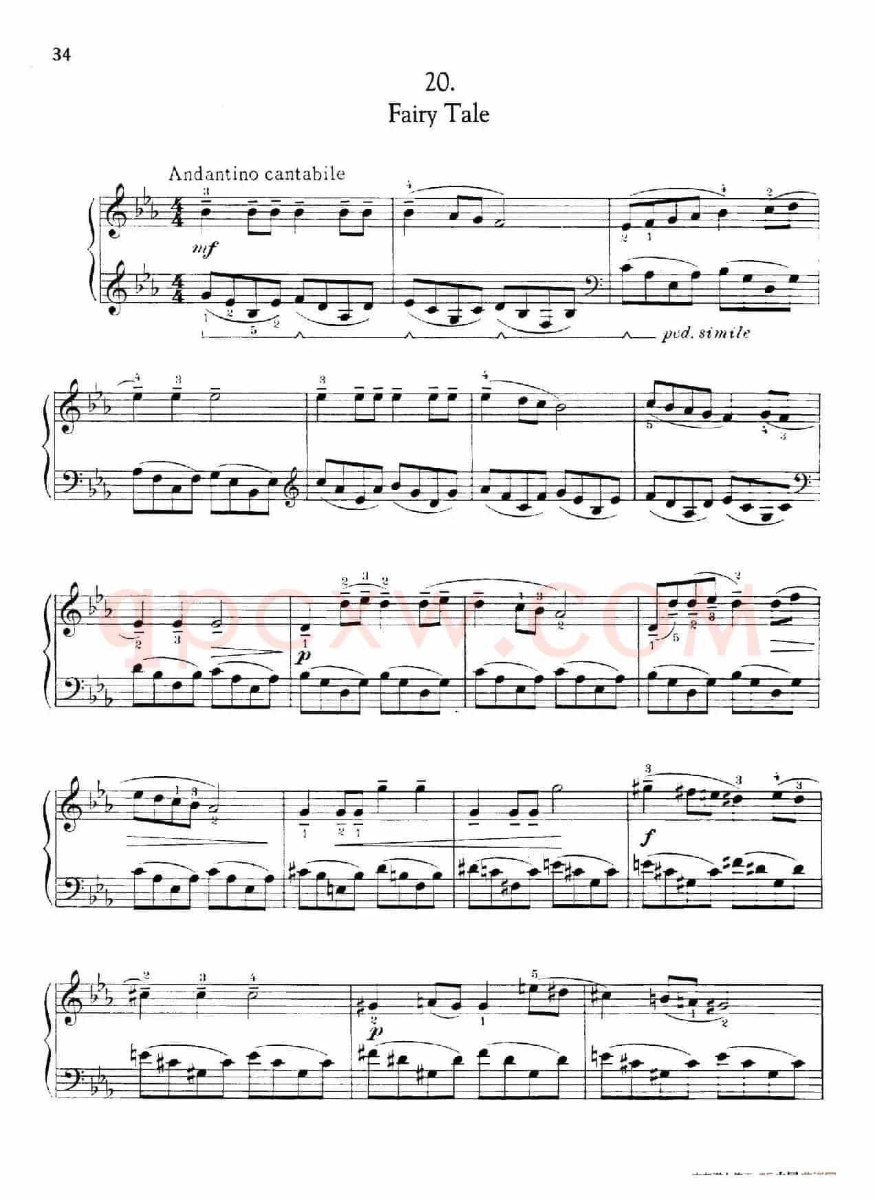 Thirty Pieces For Children Op.27(30首儿童钢琴曲 16—20)