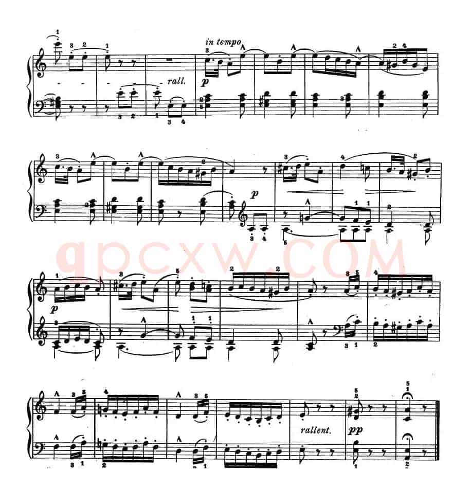 儿童钢琴进阶练习曲50首之38