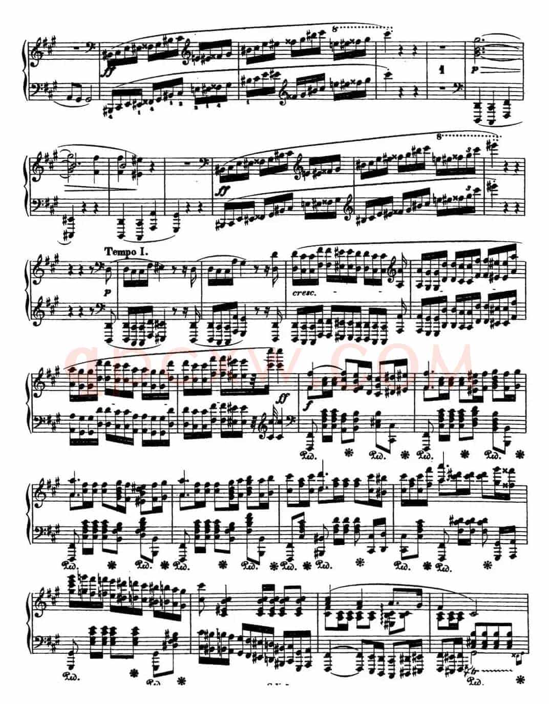 肖邦 波兰舞曲 Op.44 升f小调 Polonaise