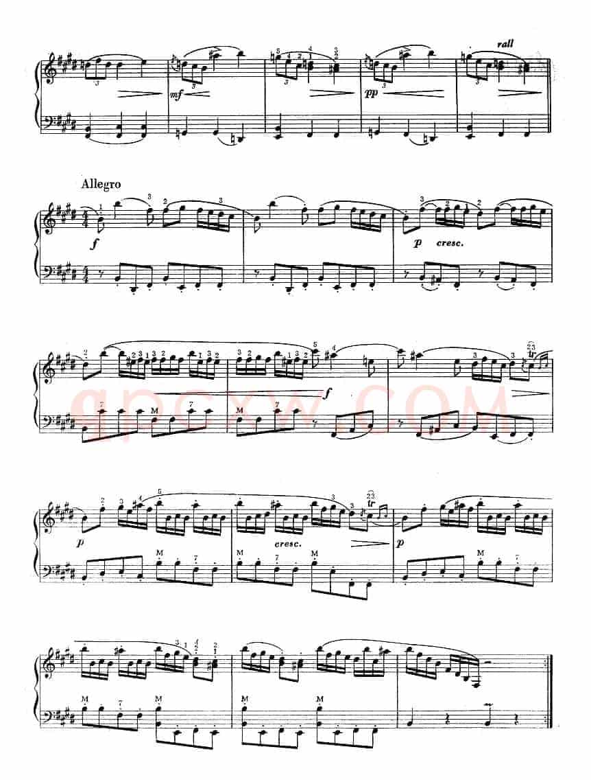 E大调奏鸣曲