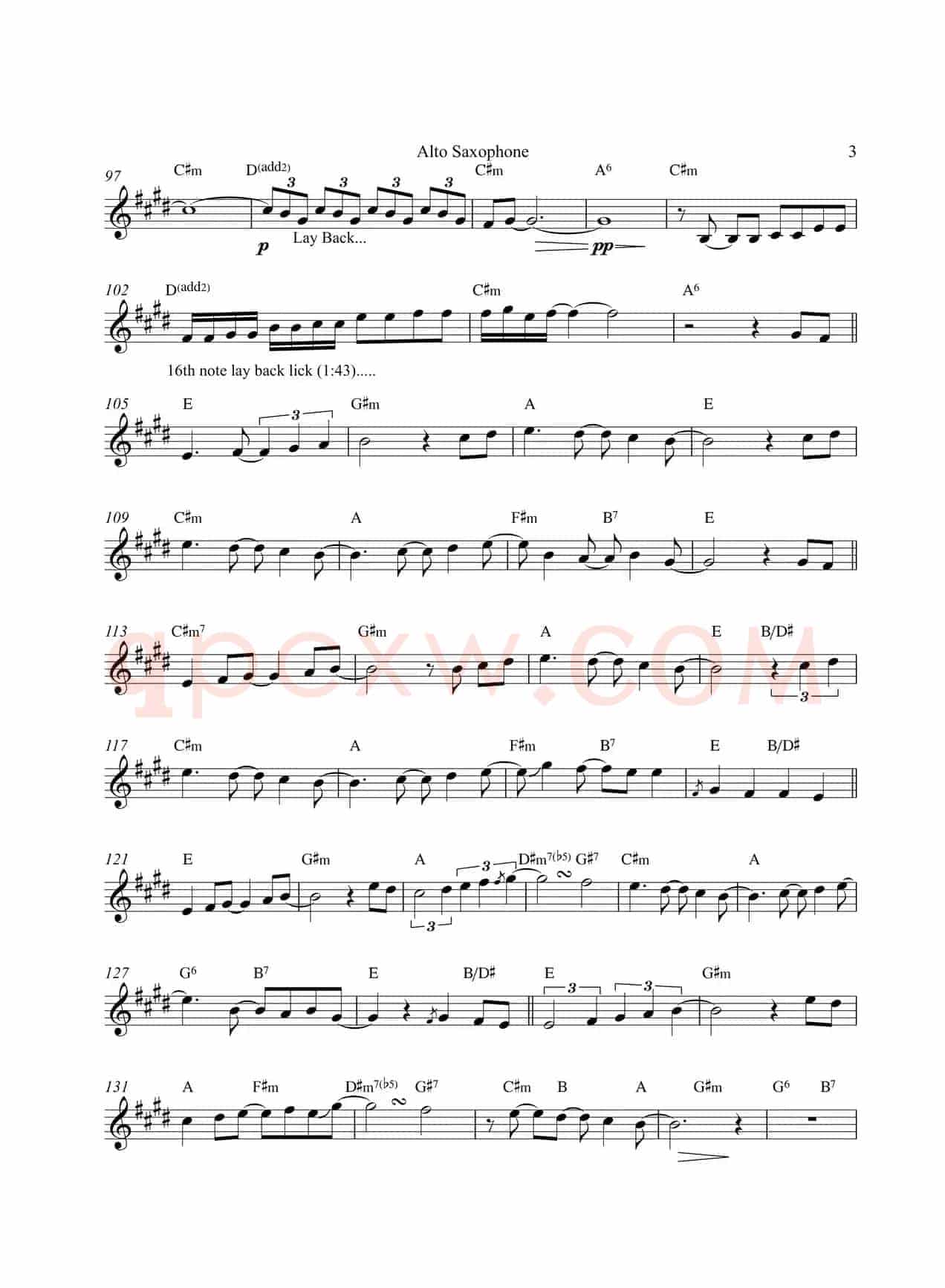 The First Noel（中音萨克斯）