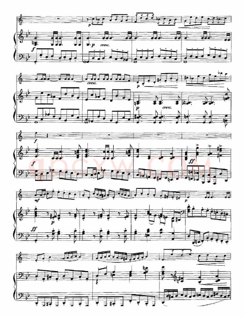 音乐会练习曲（小号+钢琴伴奏）