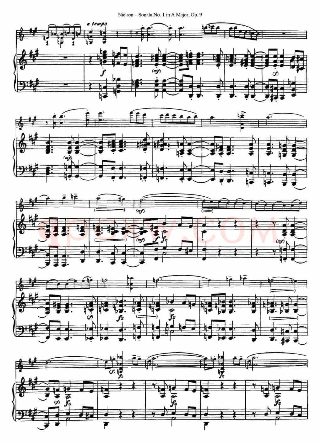 Violin Sonata No.1 in A Major Op.9（小提琴+钢琴伴奏）