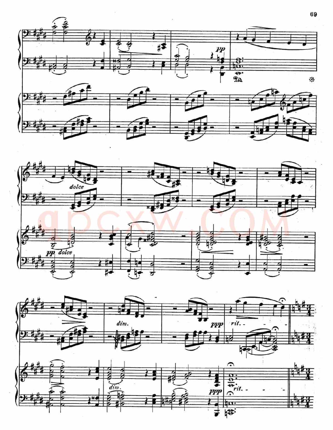 Symphony No.4 in e Minor Op.98(e小调第四交响曲·双钢琴)