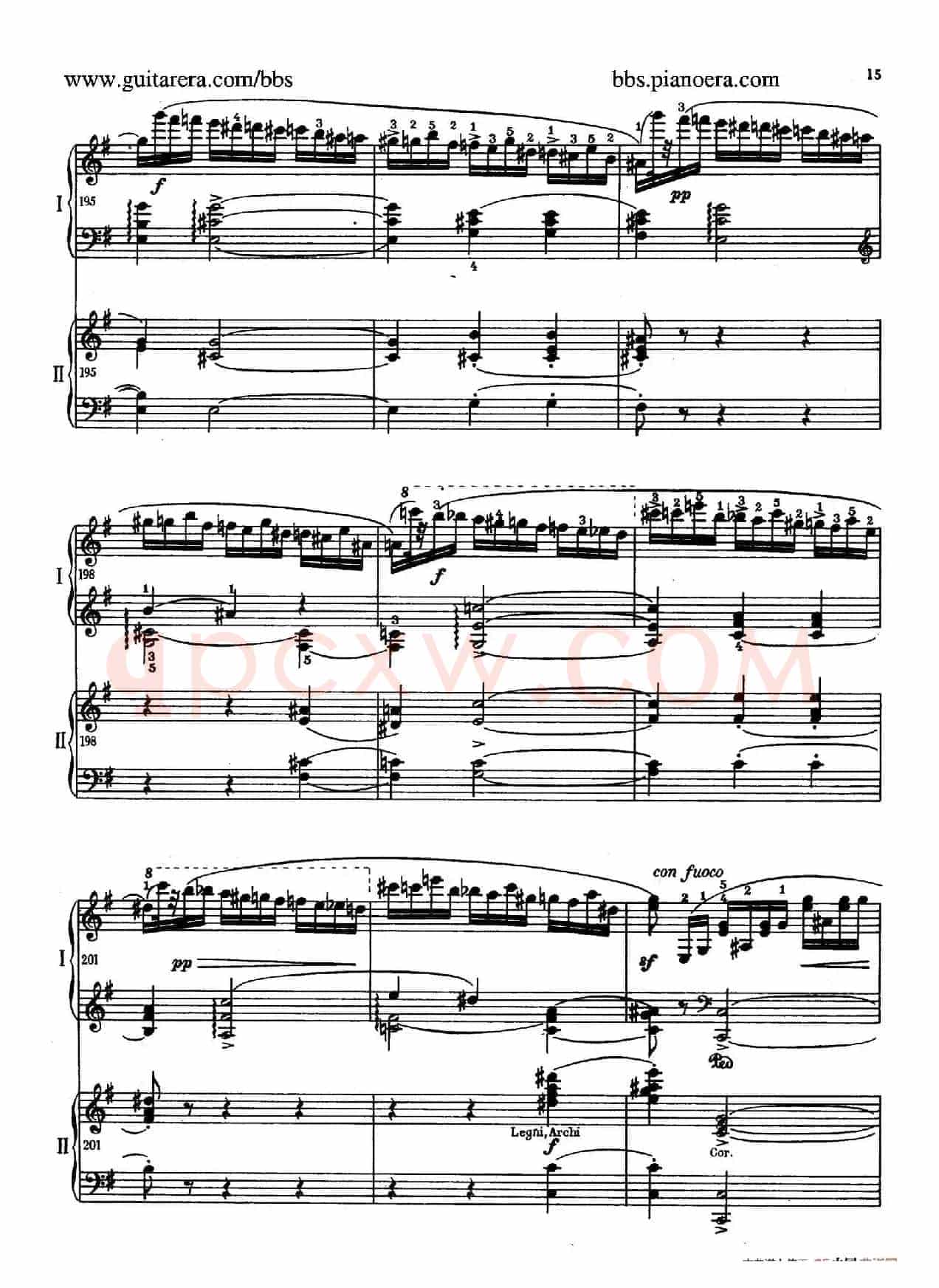 e小调第一钢琴协奏曲 Op.11(双钢琴版·第一乐章)
