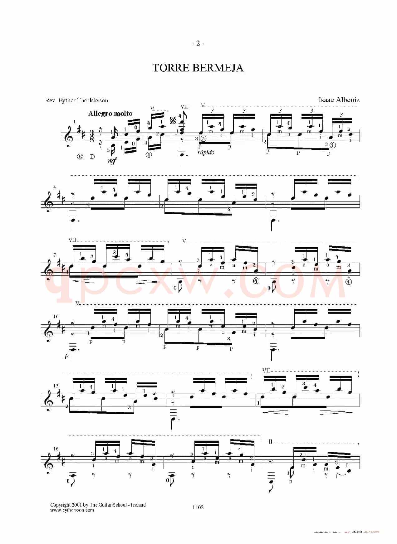 Torre Bermeja(Serenata)-1（古典吉他）
