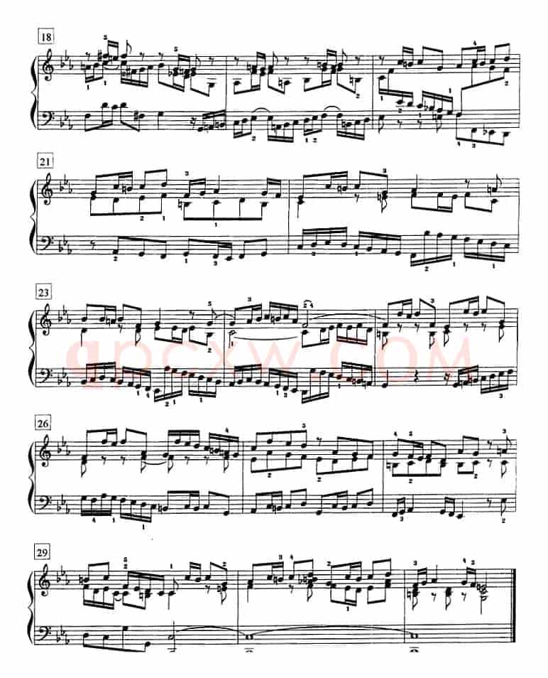 钢琴教程第七级 复调曲（赋格）