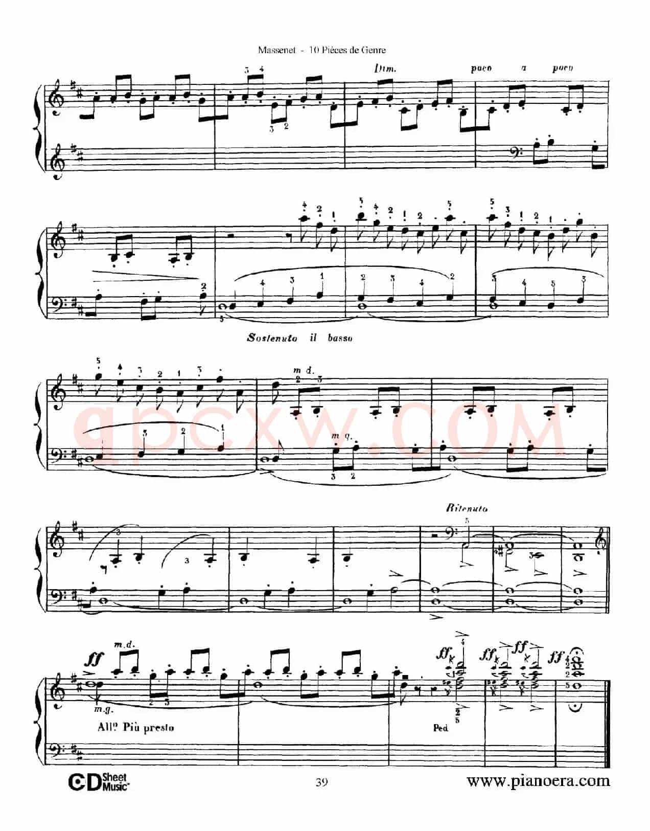 Dix Pièces de Genre Op.10(10首个性小品·Ⅹ)