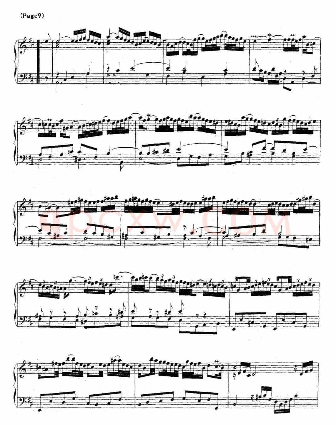 帕蒂塔6首德国组曲（No.4 D大调 巴赫 Partita D Major BWV 828）