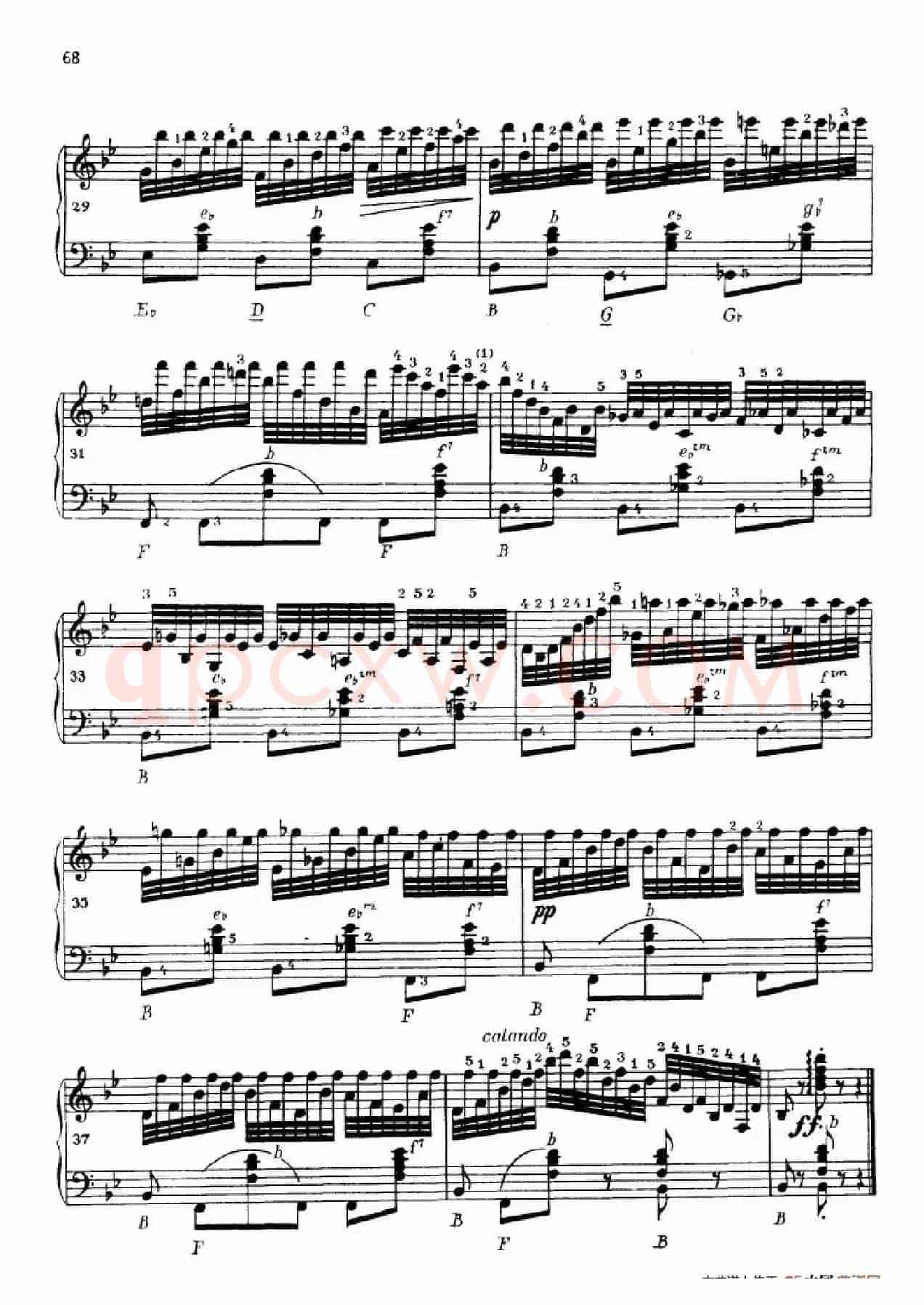 《车尔尼手风琴练习曲集》第Ⅳ册（第13首）