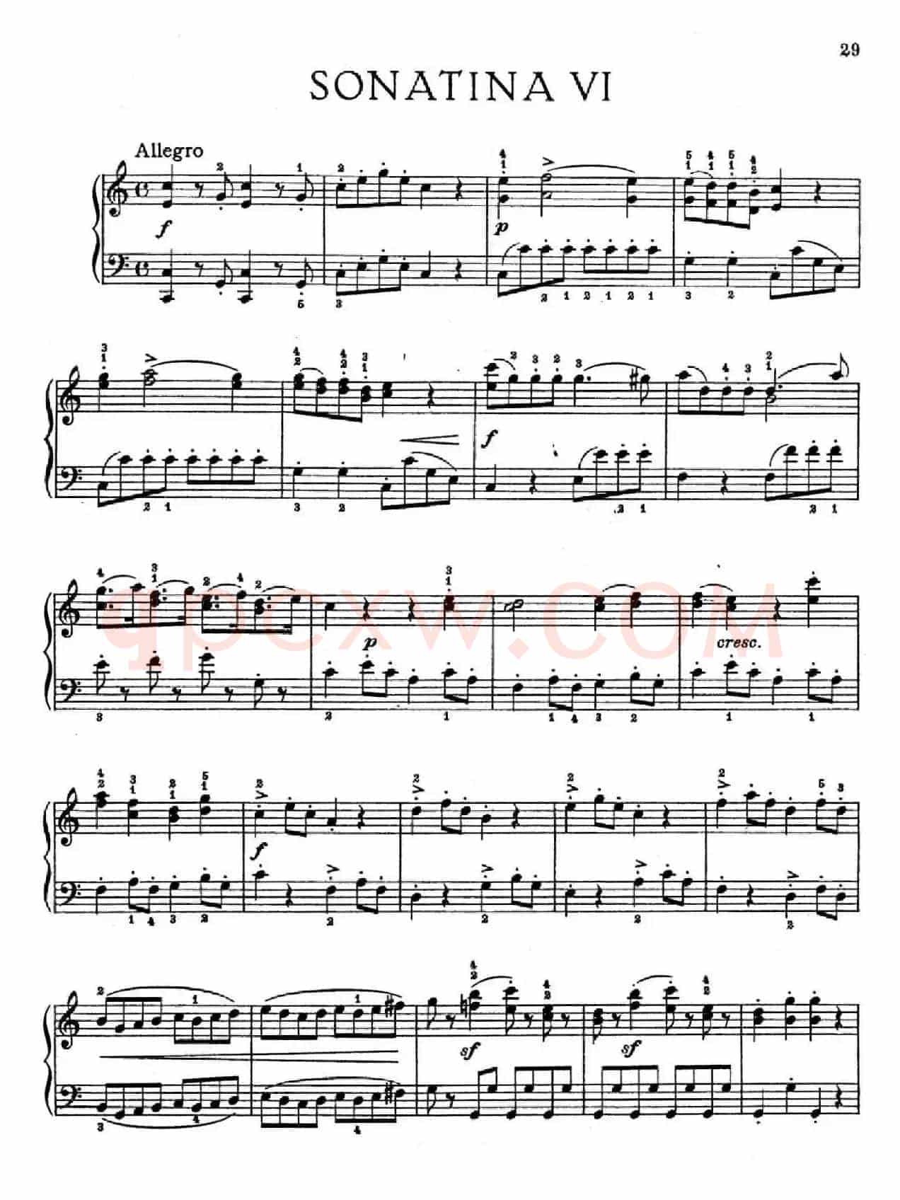 6 Viennese Sonatinas K.439b(6首维也纳小奏鸣曲·Ⅵ)