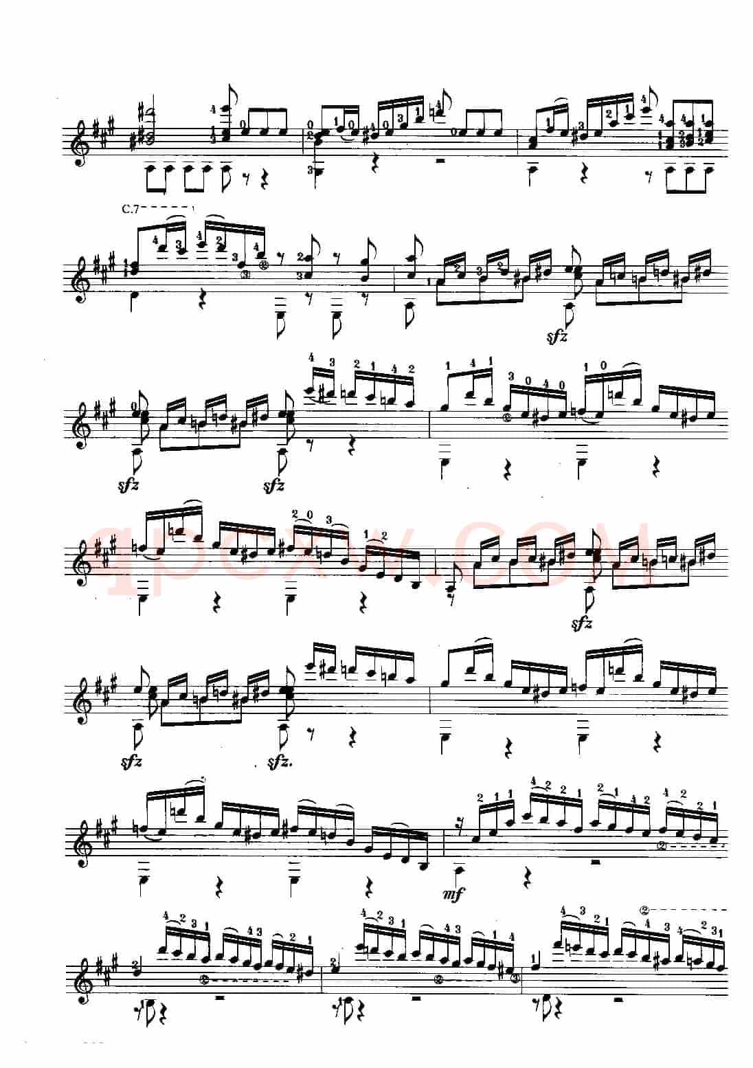 英雄大奏鸣曲（古典吉他）