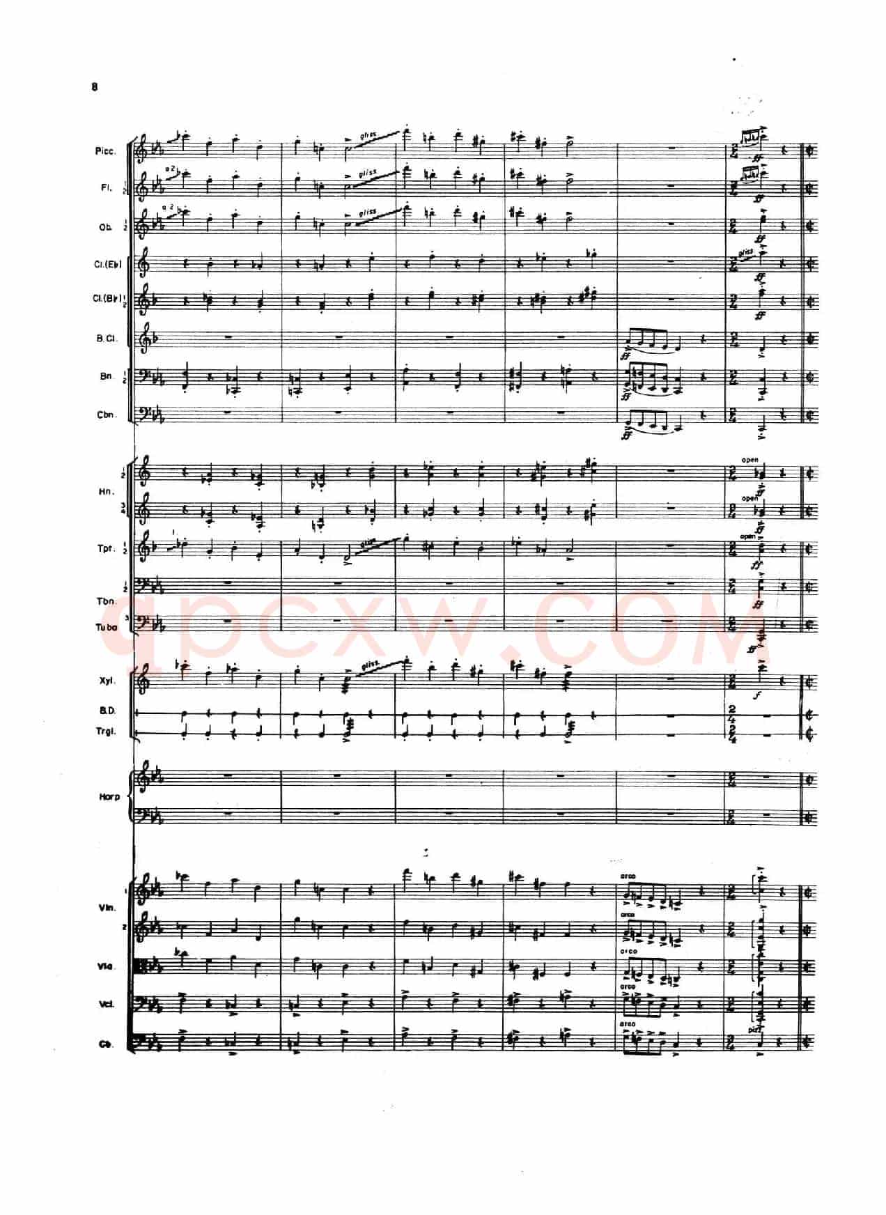 OVERTURE TO CANDIDE(《坎迪德》序曲)(交响乐总谱)