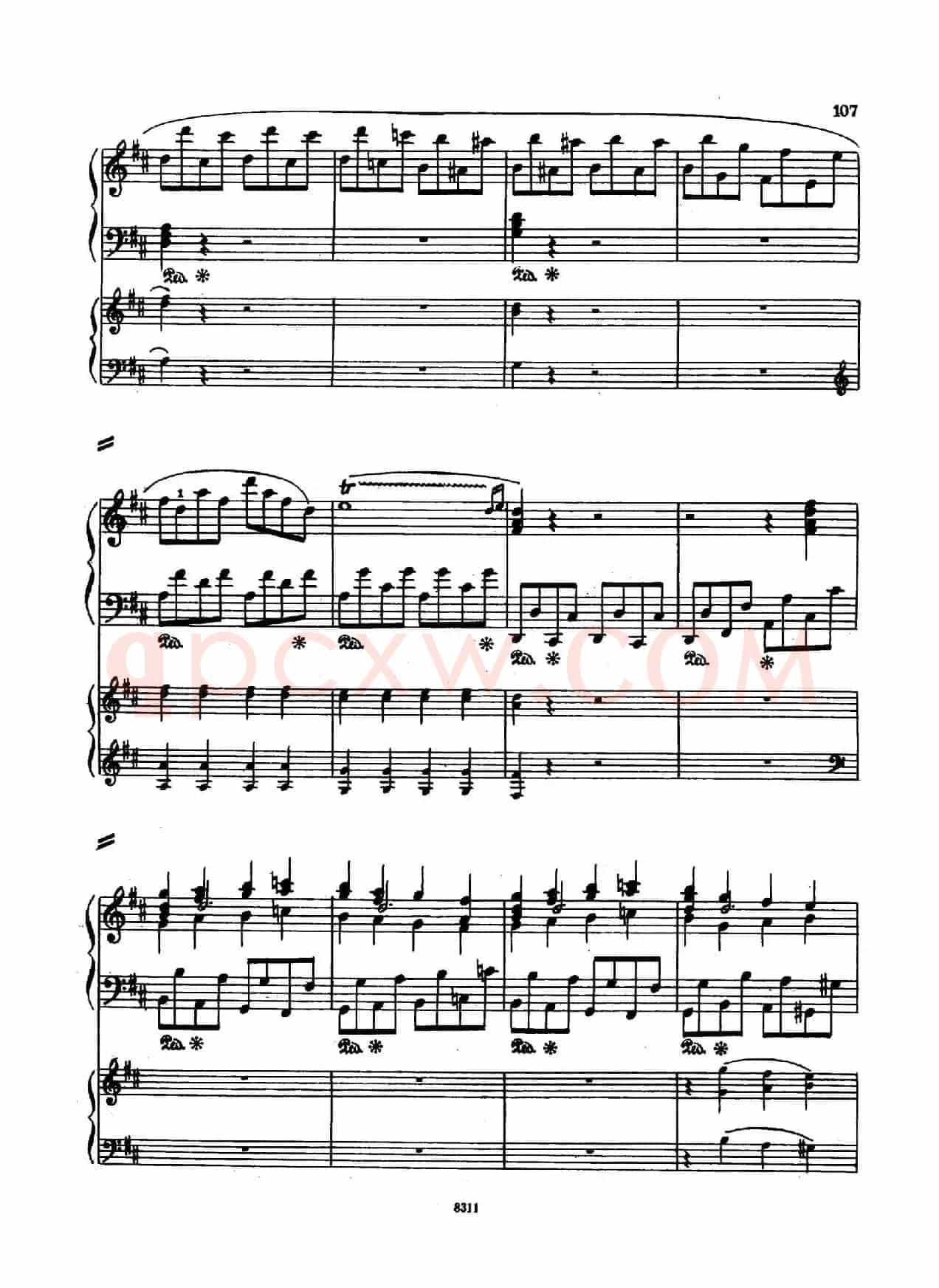 Concerto no 5 K 175 - 2 Piano(Ⅲ)