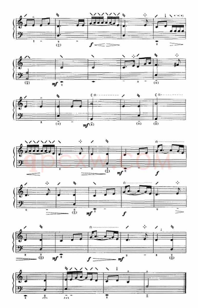 塞上曲（五线谱）