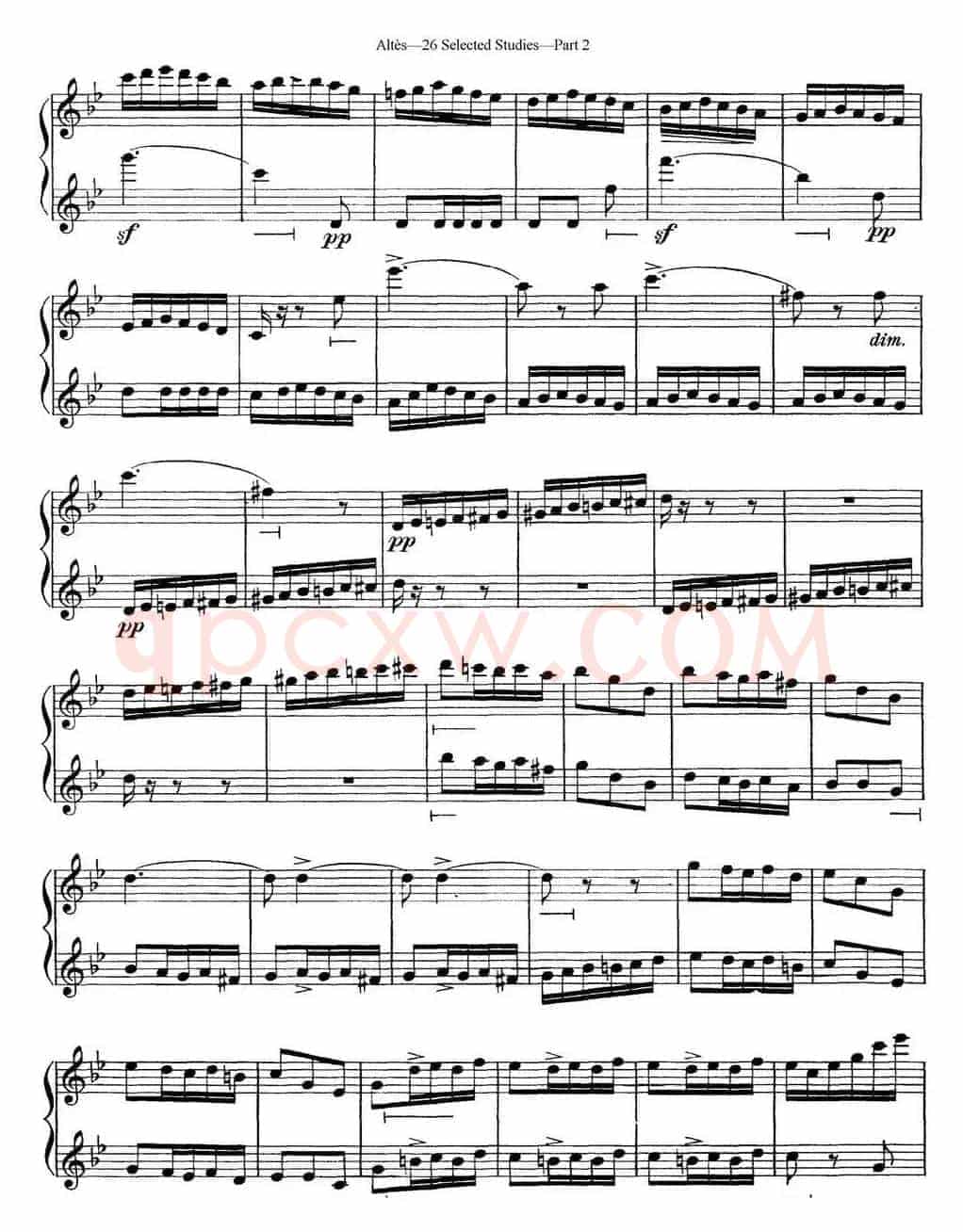 阿尔泰斯26首精选长笛练习曲（NO.22）