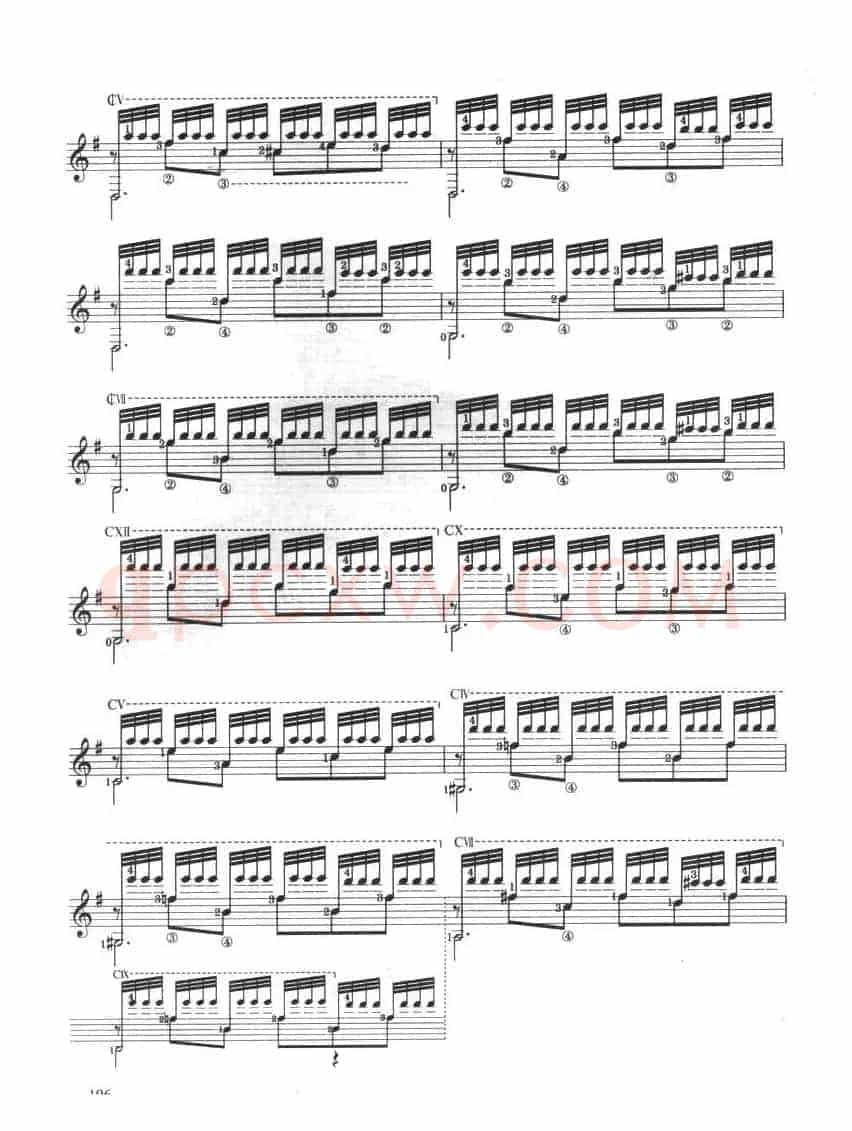 古典吉他考级十级外国乐曲A组（1、梦中的森林）