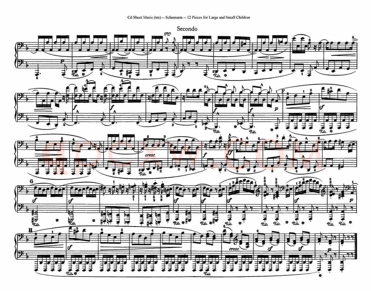 12首为孩子们而作的四手联弹曲 Op.85(四手联弹)(11)