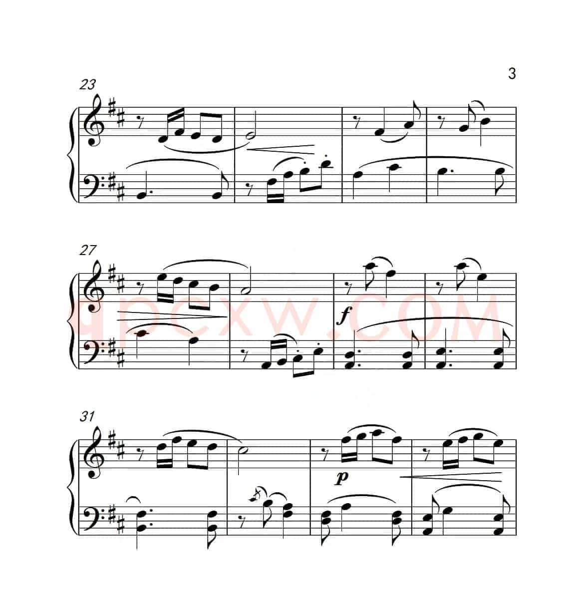 第三级A组 不倒翁在笑（中国音乐学院钢琴考级作品1~6级）