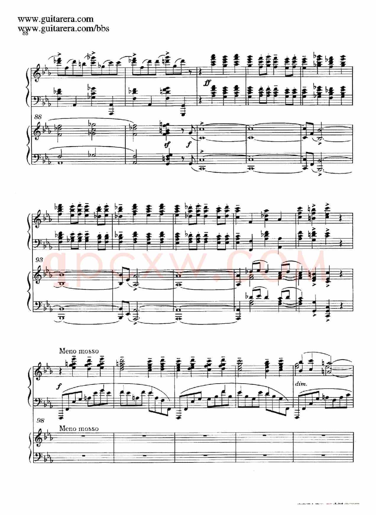 c小调第二钢琴协奏曲 Op.18(双钢琴·第三乐章)