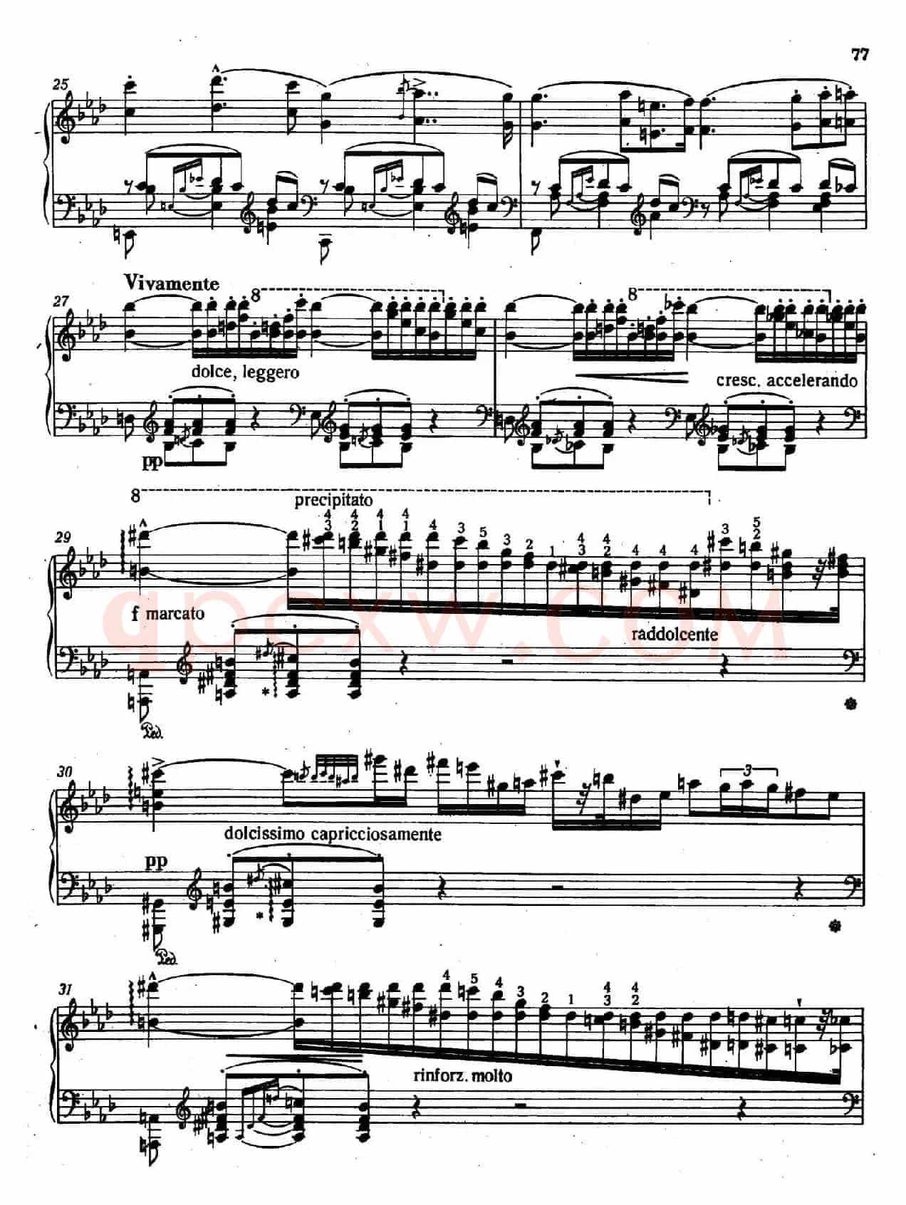 12 Etudes d'execution Transcendante S.139(12首超技练习曲·9)