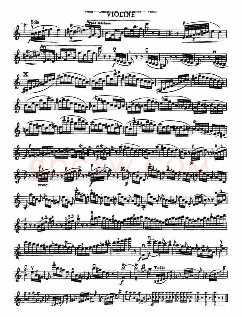 维奥蒂VIOTTI《Concerto No.22 in A Minor》（II.)小提琴）