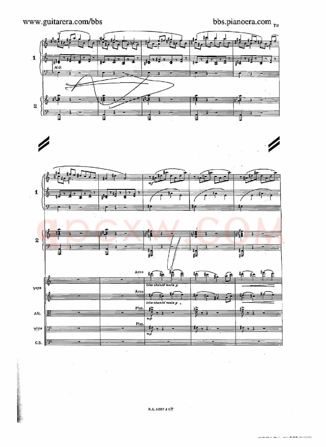 Concerto for 2 Pianos in d Minor(d小调双钢琴协奏曲·总谱)