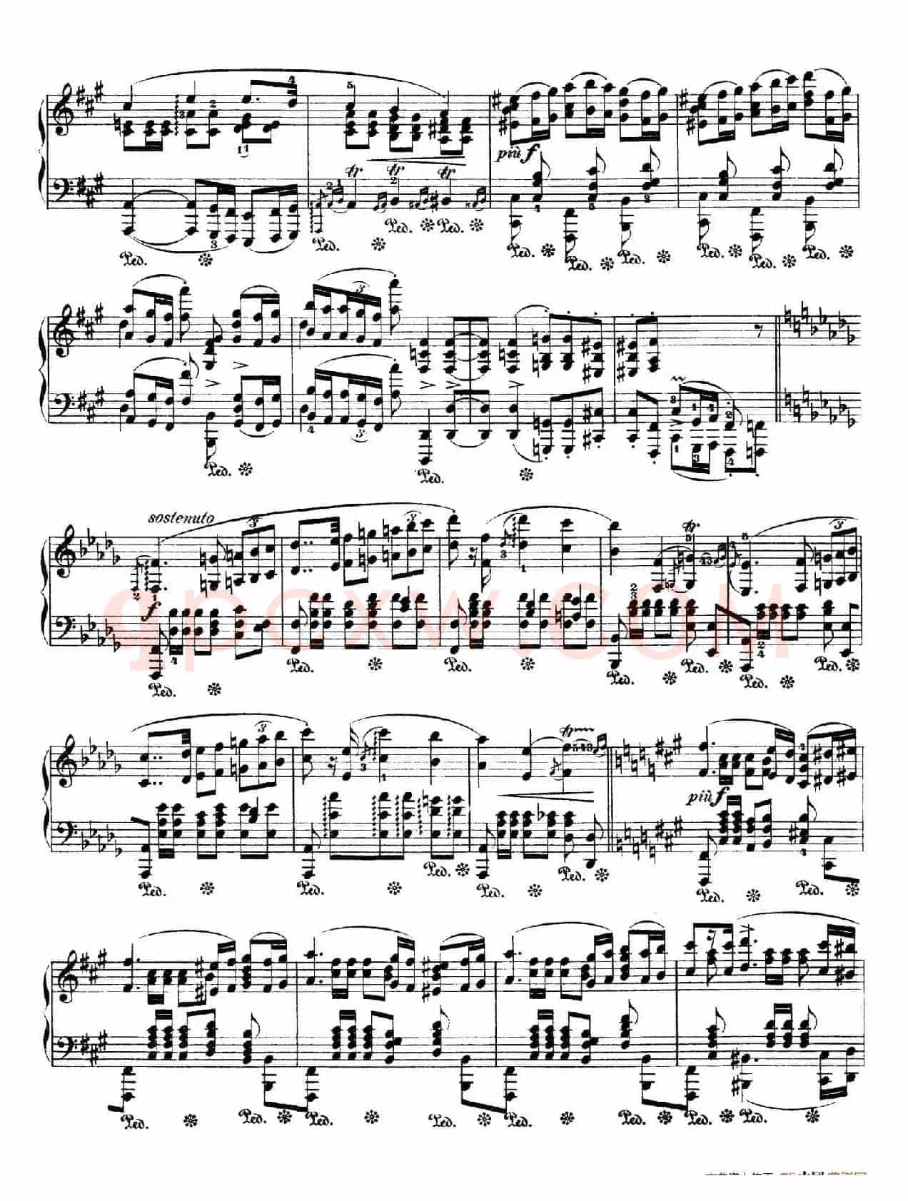 Polonaise in f-Sharp Minor Op.44(升f小调波兰舞曲)
