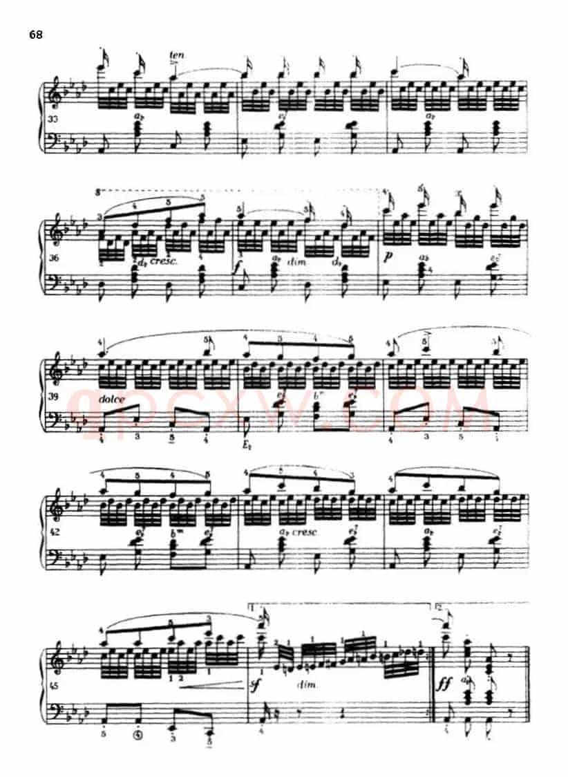 《车尔尼手风琴练习曲集》第Ⅲ册（P52—74）