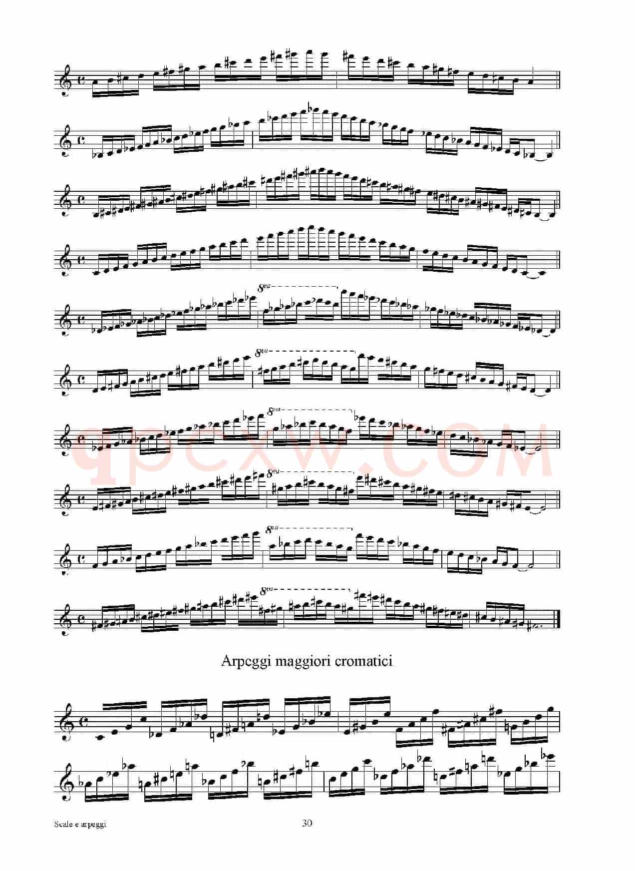 实用的萨克斯音阶练习曲集（P16——30）