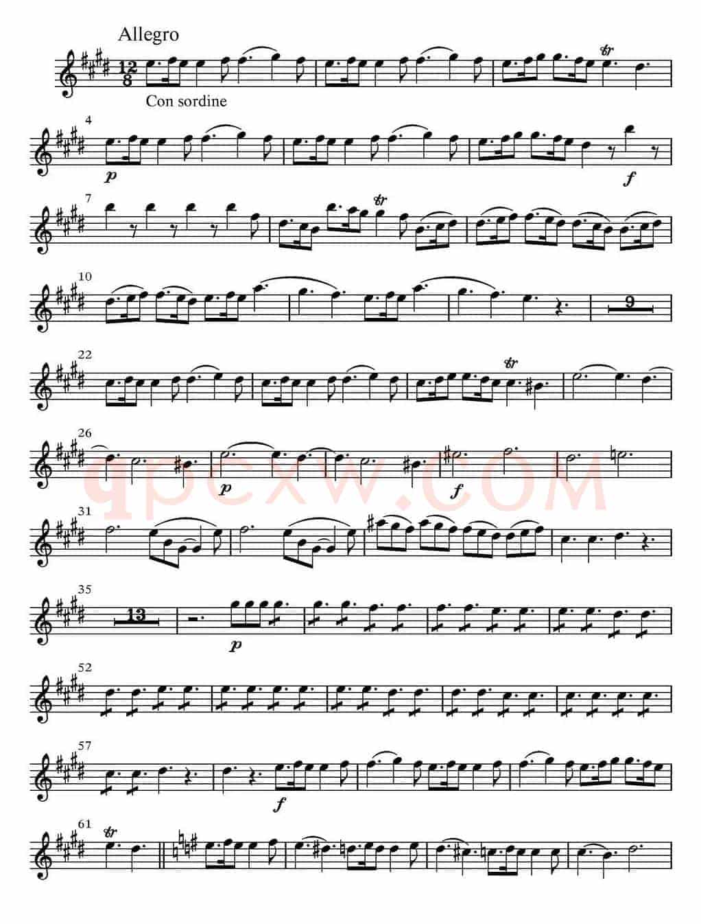 All parts of Spring（四季·春天）（第二小提琴分谱）