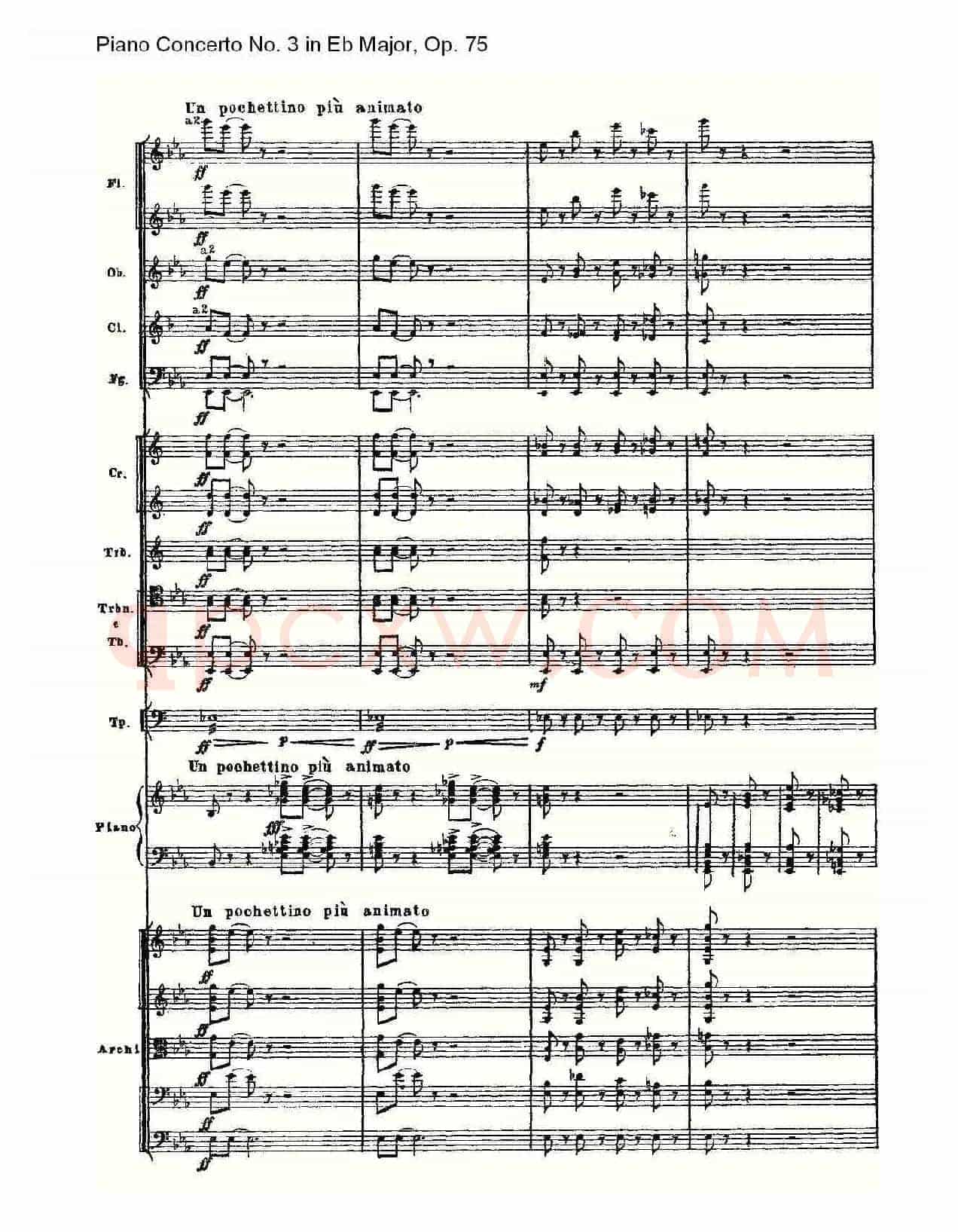 Piano Concerto No.3 in Eb Major,Op.75(Eb大调第三钢琴协奏曲)