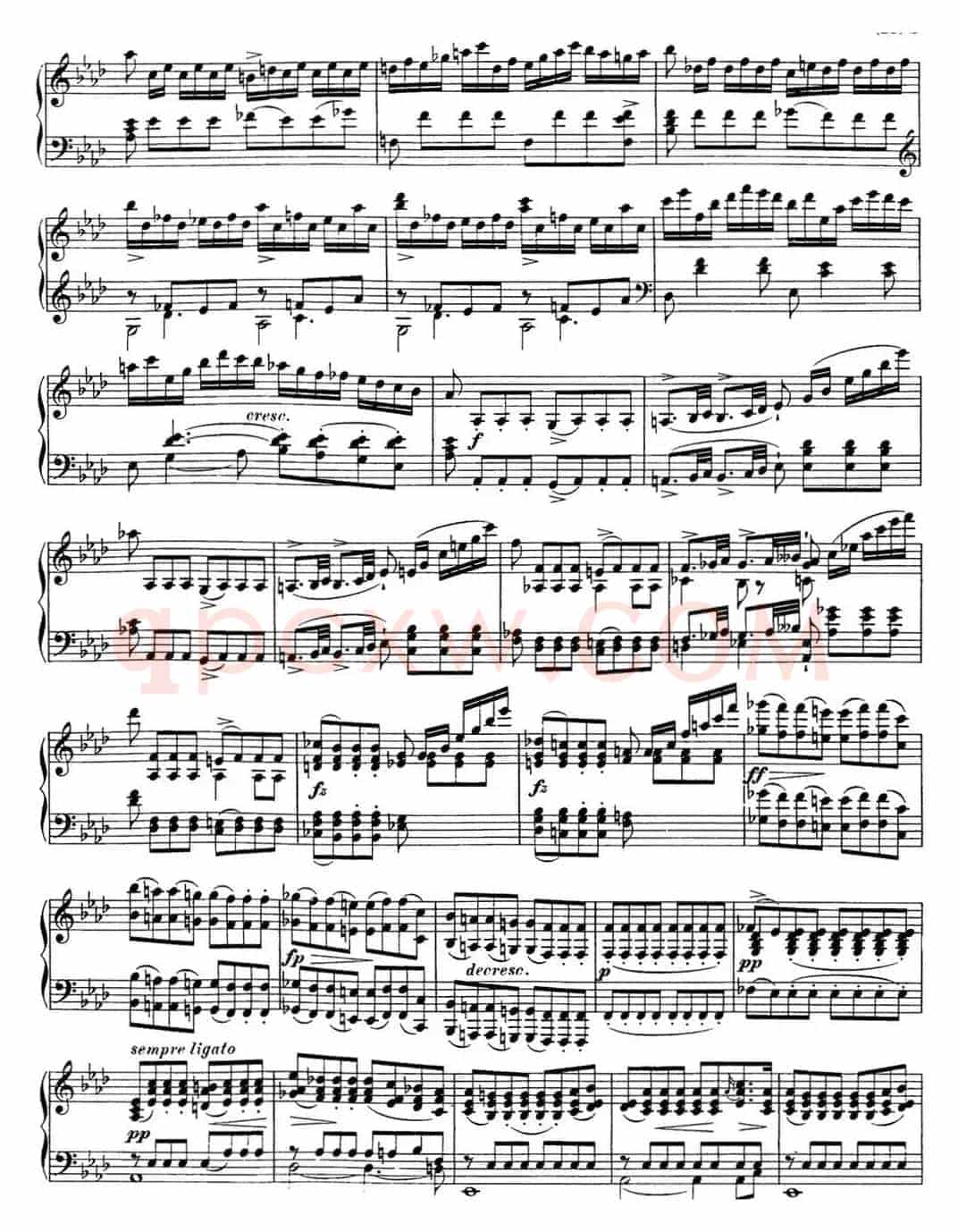 舒伯特f小调即兴曲D.935，Op.142（NO.1）