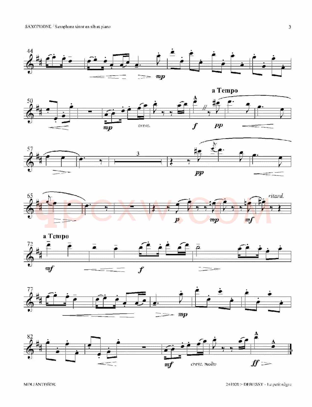 小黑人（次中音萨克斯）