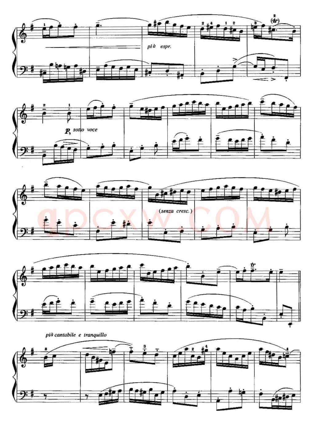 手风琴复调作品：第一帕斯皮耶（选自第五英国组曲）