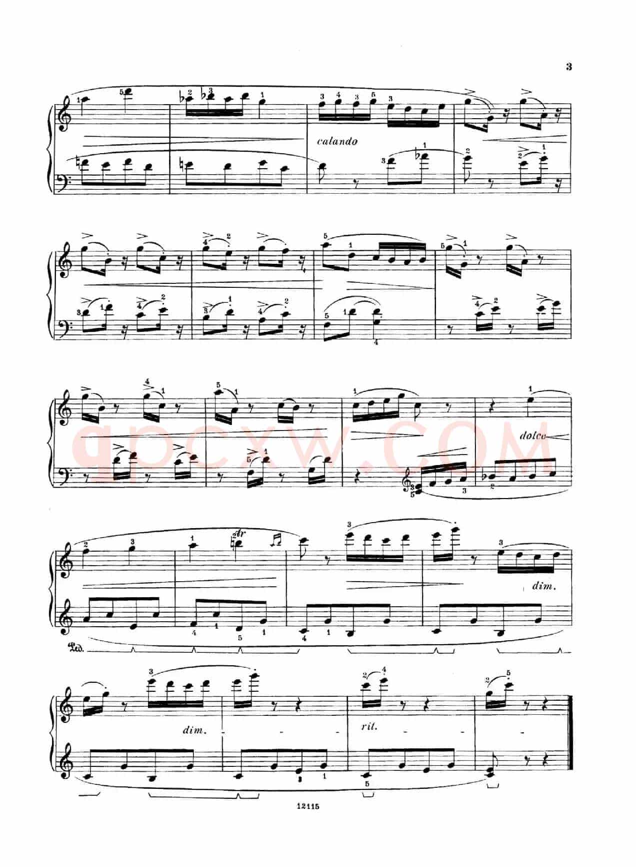 Six Humorous Bagatelles Op.11（6首幽默小品·1）