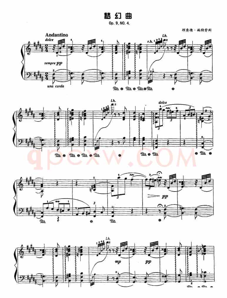 现代钢琴曲：17、梦幻曲（Op.9，No.4）