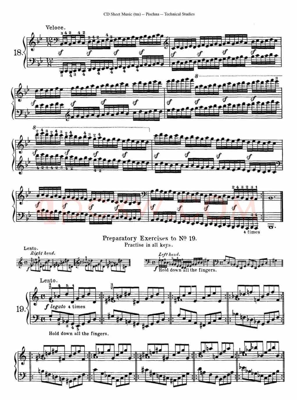 Technical Studies 60 Progressive Exercises(60首钢琴循序渐进练习曲 P31——40)
