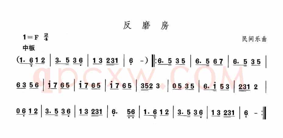 中国民族民间舞曲选（一)东北秧歌：反磨）