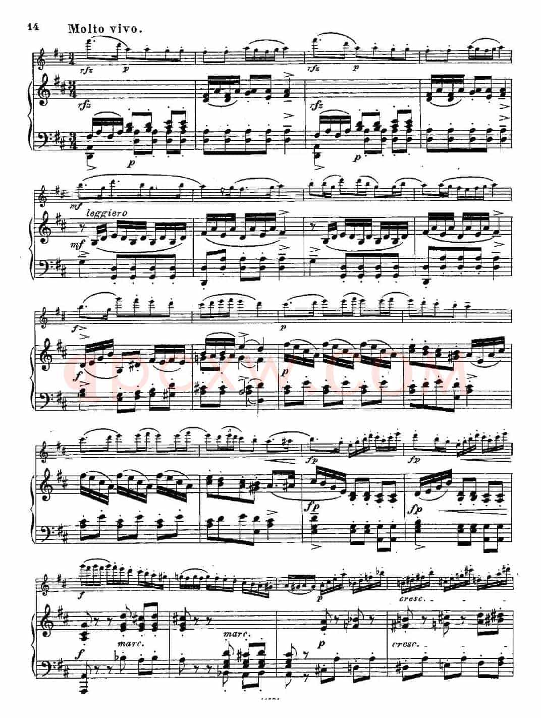 Fantaisies nationales. Suedois.（Op.59 No.4）（长笛+钢琴伴奏）