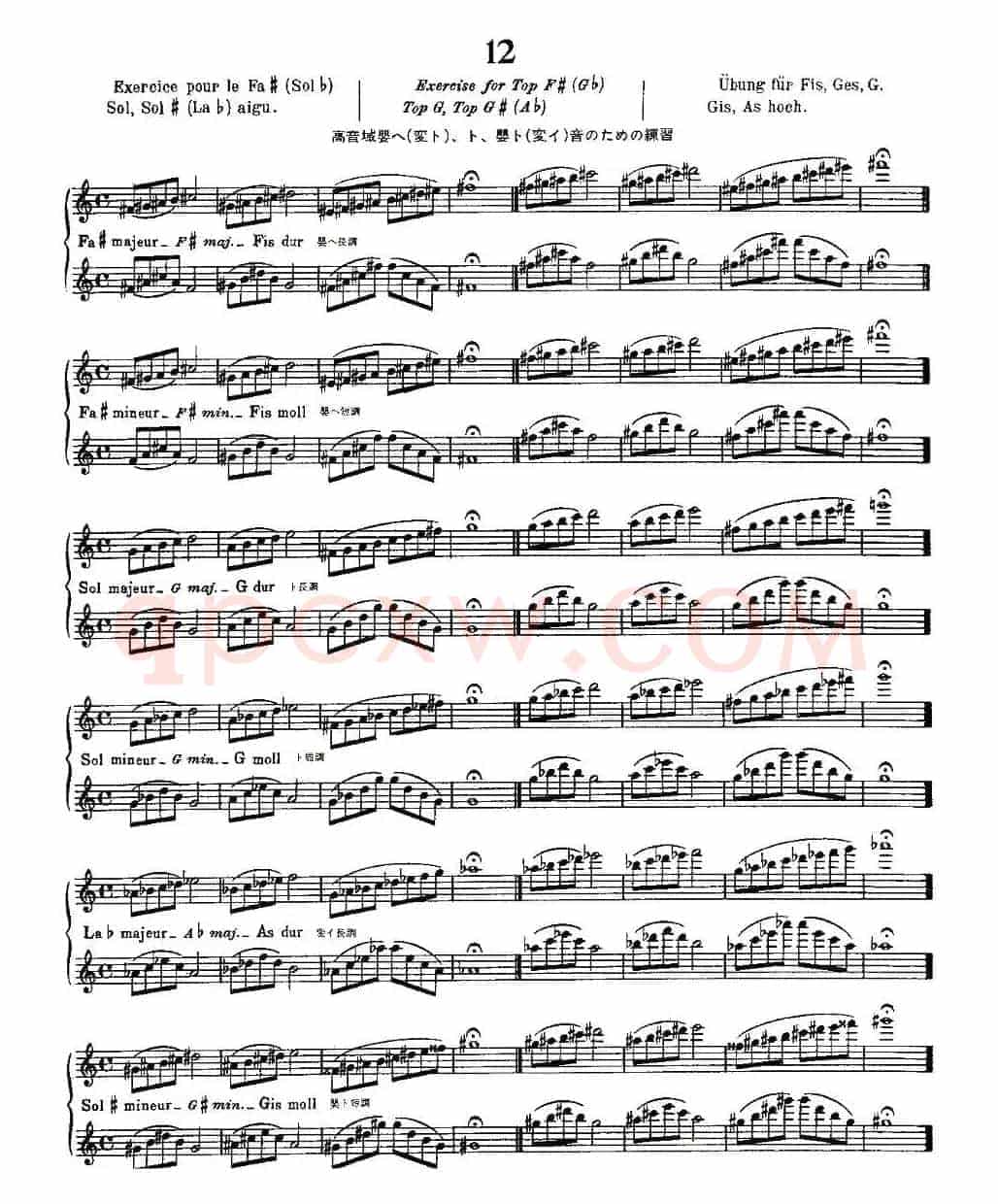 初级练习之12（Alphonse Ludec - Debutant Flutiste）