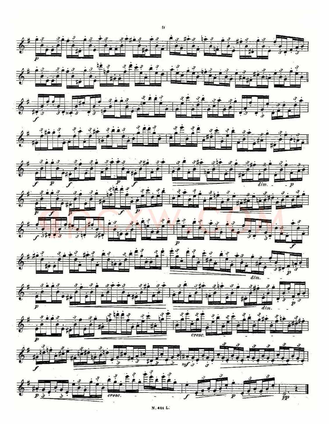 24首长笛练习曲 Op.15 之1—5